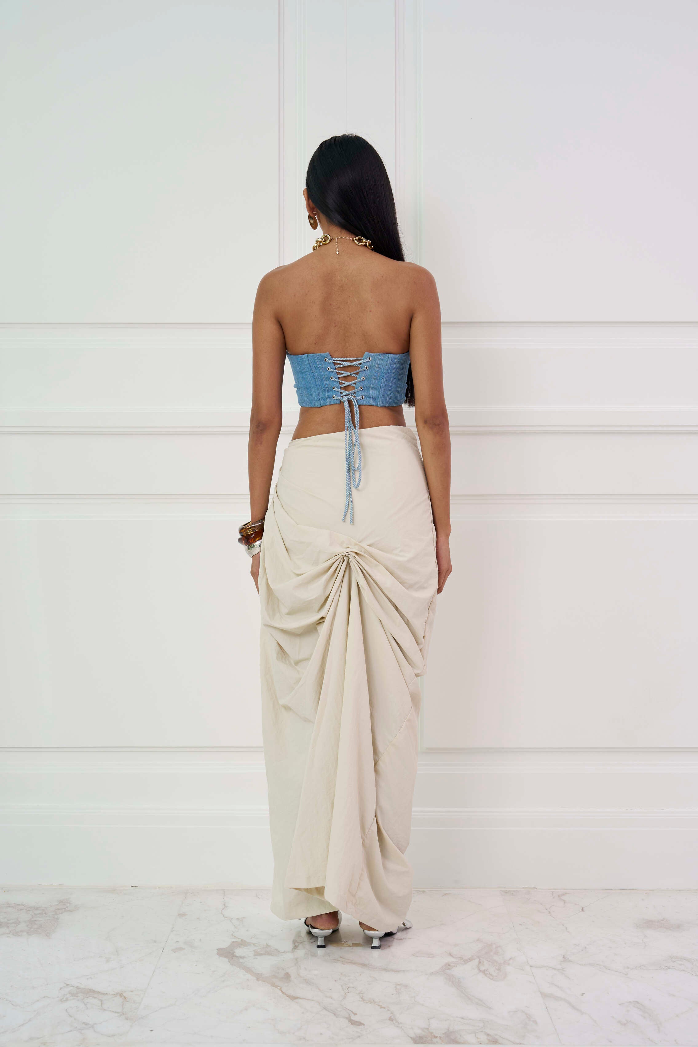 DOUBLE LAYER DENIM CORSET – Vikara